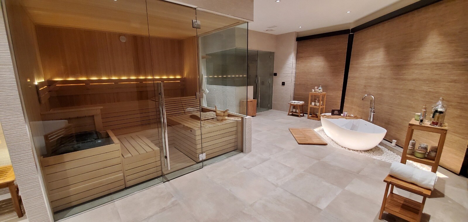 Custom sauna room design