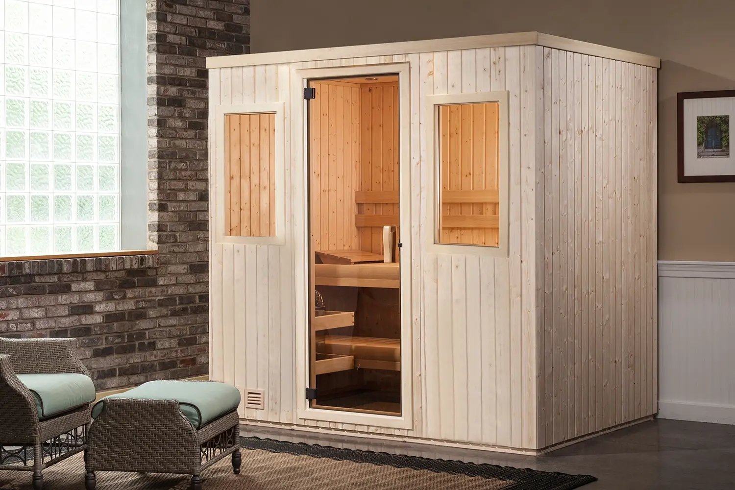 Custom Freestanding Indoor_Sisu saunas